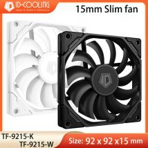 ID-COOLING TF-9215 92mm Ultra-thin Fan Hydraulic Bearing Super Slim Thinckness 15mm PWM Temperature Control Chassis Cooling Fan