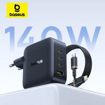 【Nowa Wyprzedaż】Ładowarka Baseus 140W GaN PD USB C Szybkie ładowanie do Macbooka, tabletu, telefonu, ładowarka do iPhone 17 16 15 14