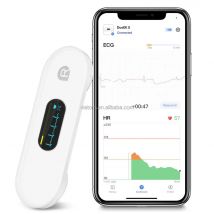 Dispositivo di monitoraggio ECG tascabile con schermo OLED Monitor ECG Bluetooth per forme d'onda ritmica, analisi AI APP gratuita con iOS/Android