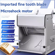 Affettatrice per pane Affettatrice per panini al vapore in acciaio inossidabile Affettatrice per toast commerciale