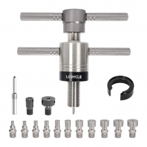 LEBYCLE Hub Bearing Removal Tool for MTB/Road Bike Front/Rear Wheels, Bicycle Hub Base Repair Tool with Durable Alloy Adapters