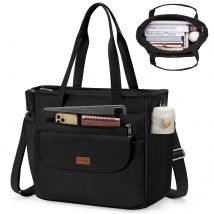 KTMOUW Handtasche mit mehreren Taschen, Schultergurt und abnehmbarer Umhängetasche, Canvas-Einkaufstasche, lässige Umhängetasche für Damen