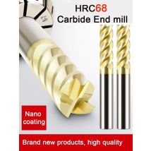 4 Flöten HRC65 HRC68 Hartmetall-schaftfräser Legierung Hartmetall Fräsen Wolframstahl Fräser Schaftfräser CNC Schneidwerkzeuge Für SUS
