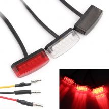 12V Freno posteriore per moto 6LED Fanale posteriore Luce stop Lampada Luce targa posteriore Accessori Luce decorativa