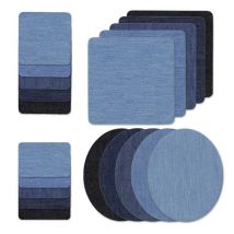 Tessuto termoadesivo con applicazioni (con colla sul retro) Toppe per gomiti Ripara pantaloni per abbigliamento jeans e abbigliamento jeans