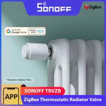 SONOFF TRVZB Zigbee Valvola termostatica per radiatore Riscaldamento domestico intelligente Protezione froest Controllo remoto del gruppo tramite eWeLink Alexa