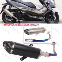 Escape Exhaust System Schalldämpfer Link Vorderrohr für HONDA Forza 350 FORZA 350 NSS 350 ADV Moto Modify Schalldämpferrohr mit DB Killer