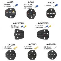 A03C A30J A30JC A06WF2C A02WF2C A04WFL Sterben Sets für HS HS-03C FSE-03C BIN-10 CRIMPEN PILER Crimpen maschine ein set module