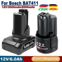 Per Bosch Batteria BAT420 Batteria Ricaricabile 12V/3.0Ah/6.0Ah Li-Ion Batteria Per Bosch BAT411 BAT412A BAT413A Batteria Per Utensili Elettrici