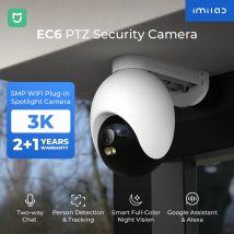 Telecamera da esterno IMILAB EC6 3K 360 °   Visualizza telecamera WiFi 6 per la sicurezza domestica Registrazione 24 ore su 24, 7 giorni su 7, telecamera di sorveglianza AI con tracciamento automatico