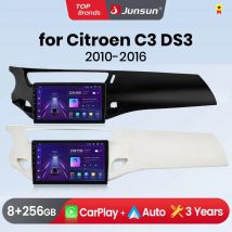 Junsun Wireless CarPlay Android Auto Radio per Citroen C3 DS3 2010-2016 sistemi intelligenti per Auto RDS BT DSP 2 din autoradio