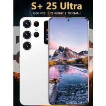 2025 Nuovi telefoni cellulari S + 25 Ultra originali Schermo HD da 7,3 pollici Smartphone 7800mAh 4G 5G Dual SIM Cellulari Android 14 Cellulare
