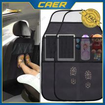 Caer Autositz-Rückenschutz für Kinder, Kinder, Rücksitz-Kick-Pad, Matten mit Organizer, universelles Auto-Innenzubehör