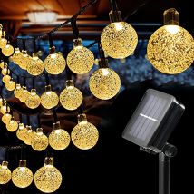 LED String Light Solar Fairy Lights 5m 20LED Ciepłe światło wodoodporne Ogrodowe Dekoracje Ślubne