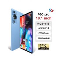 New Original P60 Pro 4G 5G Dual Sim Tablet Android 14 kids Tablet 10.1''HD Screen 20000mAh Tab 22GB+2TB Tablets PC With keyboard