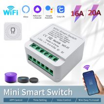 20A 16A Smart WiFi Switch Cozylife APP Modulo interruttore di controllo remoto 100-240V Interruttore della luce wireless Funziona con Alexa Google Home