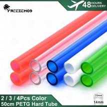 2/3/4 Stück Farbige PETG-Röhren 50CM Transparent/Weiß/Rot/Blau/Grün Hartes Rohr AD14mm Wasserkühler Hochwertige Super-Flüssigkeitskühlung