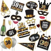 1 Tasche glücklich 30. 40. 50. 60. alles Gute zum Geburtstag Foto kabine Requisiten Erwachsenen Geburtstag Jubiläum Party Dekoration Photo booth Requisiten