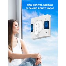 Robot Window Cleaner LIECTROUX YW509,4-Way Water Spray,Home Wall Glass Window Robot Vacuum Cleaner,Updated Laser,Smart Memory