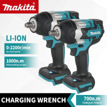 Makita DTW700 1000N.M Torque Brushless Avvitatore a percussione elettrico Cordless Trapano elettrico 1/2 "Chiave Utensili elettrici per batteria 18V