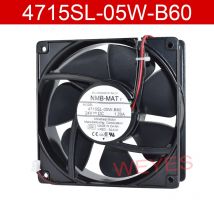 Original For NMB-MAT 4715SL-05W-B60 24V 1.20A 120*120*38MM Inverter Aluminum Frame Fan