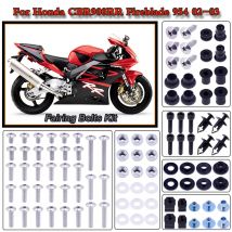 Full Fairing Kits For Honda CBR900RR Fireblade 954 2002-2003 Motorcycle Parts Bolt Kit Fastener Clips Screw Fairing Screw