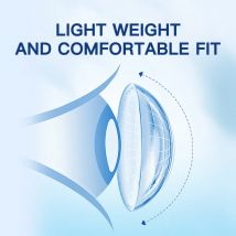 (-1.00~-10.00) Magister Prescription Contact Lenses With Grade HD and Soft Disposable Clear Vision with Diopter 6 Months 14.0mm