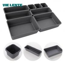 8 teile/satz Einstellbare Schublade Organizer Box Trays Make-Up Kosmetik Kleinigkeiten Teiler Halter Badezimmer Schrank Schmuck Box VIE LENTE
