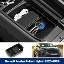Auto Mittelarmlehne Lagerung Box Für Renault Austral E-Tech Hybrid 2023-2024 Container Fach Organizer Fall Innen Zubehör