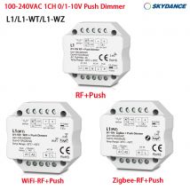 Skydance 0/1-10V Tuya WiFi / Zigbee AC Push LED Dimmer Schalter Drahtlose 2,4G RF Steuerung APP Sprachsteuerung Echo Plus Google