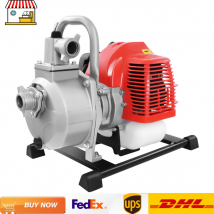 Pompa di irrigazione a benzina da 1 pollice 1,7 HP Pompa di trasferimento d'acqua portatile a 2 tempi da 5,9 CFM con tubo da 6,56 piedi