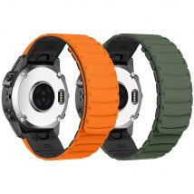 Cinturino magnetico in silicone QuickFit 22mm 26mm per Garmin Fenix 8 51mm E 47mm 7 7X Pro 6 6X 5X/Epix/Tactix/Instinct 3/965 cinturino