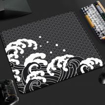 Kleine Größe Wave Series Gaming Control Xs Mauspad Laptop Art Design rutschfeste Schreibtischunterlage 40x45cm Büro Gamer Naturkautschuk Teppich