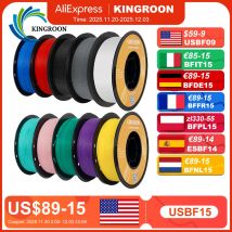 KINGROON HS-PLA Filamento 1.75mm Filamento stampante 3D PLA ad alta velocità per Bambu Tutti i materiali di stampa 3D FDM 5/10KG