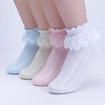 Sommer mode Kinder Socken Baby Mädchen Rüschen Socke niedlichen Rüschen Kleinkind Designer weiß rosa Spitze Kinder Baumwolle Socken für Mädchen