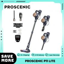 Pro scenic p11 lite Akku-Staubsauger, max. 28 kpa Saugkraft, bis zu 35min Laufzeit, Auto-De-Tangles-Haar, 180 ° Schwenk lenkung