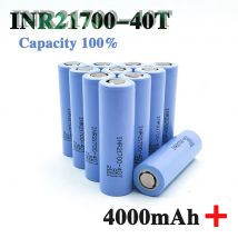 Batteria originale 21700 4.0Ah INR21700-40T 4000mAh 30A 40T 3.7V Batteria agli ioni di litio ad alta scarica/grande capacità