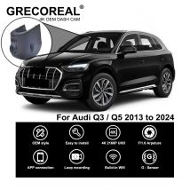 GRECOREAL 4K Dash Cam vorne und hinten 2160P WiFi Auto Dual Dashcam APP Steuerung einfache Installation Plug Play kompatibel mit Audi Q3 Q5