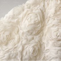 High-End-Textur 3D-Platte Blume bestickter Spitzenstoff für Hochzeitskleid Mode Dekoration Kleidung Material Designer Stoff