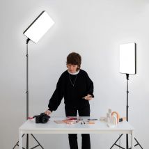SH 24-Zoll LED-Panel Video-Fotografie Flachlicht Professionelles Studio-Füllicht für TikTok YouTube Fotografische Beleuchtung