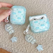 Etui na słuchawki AirPods 4 2 3 Pro 2 Blue Fish Star Fresh z brelokiem do słuchawek AirPod 4 Pro2 Torby na słuchawki Akcesoria