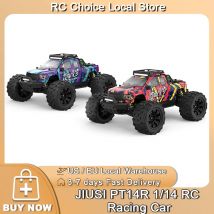 JIUSI PT14R 1/14 RC Auto Da Corsa 3S Batteria 4WD 80 km/h Motore Brushless 2.4G Telecomando 35C Ad Alta Velocità Fuoristrada RC camion