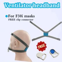 Wiederverwendbare CPAP-Gesichtsmaske, Kopfbedeckung, Stirnband, Zubehör für Resmed Airfit F30i, Ersatz mit magnetischen Clips, Schnallenanschlüssen