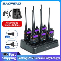 Baofeng Original UV-5R Serie Sechs-Wege-Ladegerät Multi-Einheit-Ladegerät für Baofeng BF-F8HP UV-5R+ UV-5RE UV-5RTP UV-5X3 Walkie Talkie
