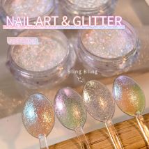 Starlight Shining Powder Lang wirkendes Chrompigment Einweichen Gel Nagellack Cat Eye Effekt Nagelverbesserungen Nail Art Dekoration