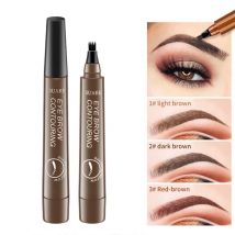 4D Microblading Augenbrauenstift, 4 Gabeln, Spitze, Augenbrauen-Tattoo-Stift, langlebig, feine Skizze, flüssiges Augenbrauen-Make-up