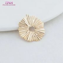 23*25,5 MM 14K Gold Farbe Messing Runde Charms Anhänger Schmuck Machen Liefert Diy Halsketten Armband Erkenntnisse Zubehör