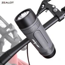 Altavoz Bluetooth portátil ZEALOT-S1, altavoz inalámbrico para bicicleta, Boombox impermeable para exteriores, compatible con tarjeta TF, AUX, linterna