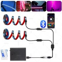 USB Bluetooth RGB Led Strip Light Zasilany bateryjnie skuter Elastyczna taśma diodowa Podświetlenie