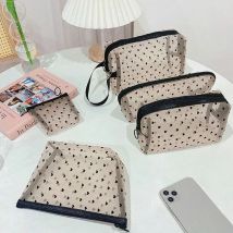 Herz Transparent Mesh Make-Up Tasche Multifunktions Tragbare Frauen Kosmetische Lagerung Tasche Damen Kulturbeutel Lippenstift Organizer Taschen